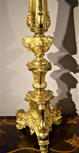 Two Candelabra Luis XV - gilt bronze